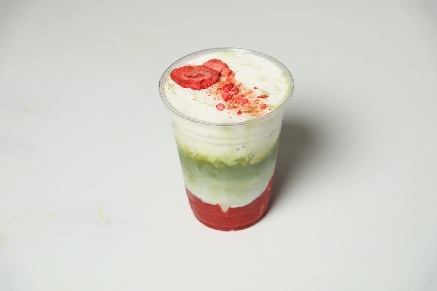 Strawberry matcha latte Pineapple Sol Cary NC