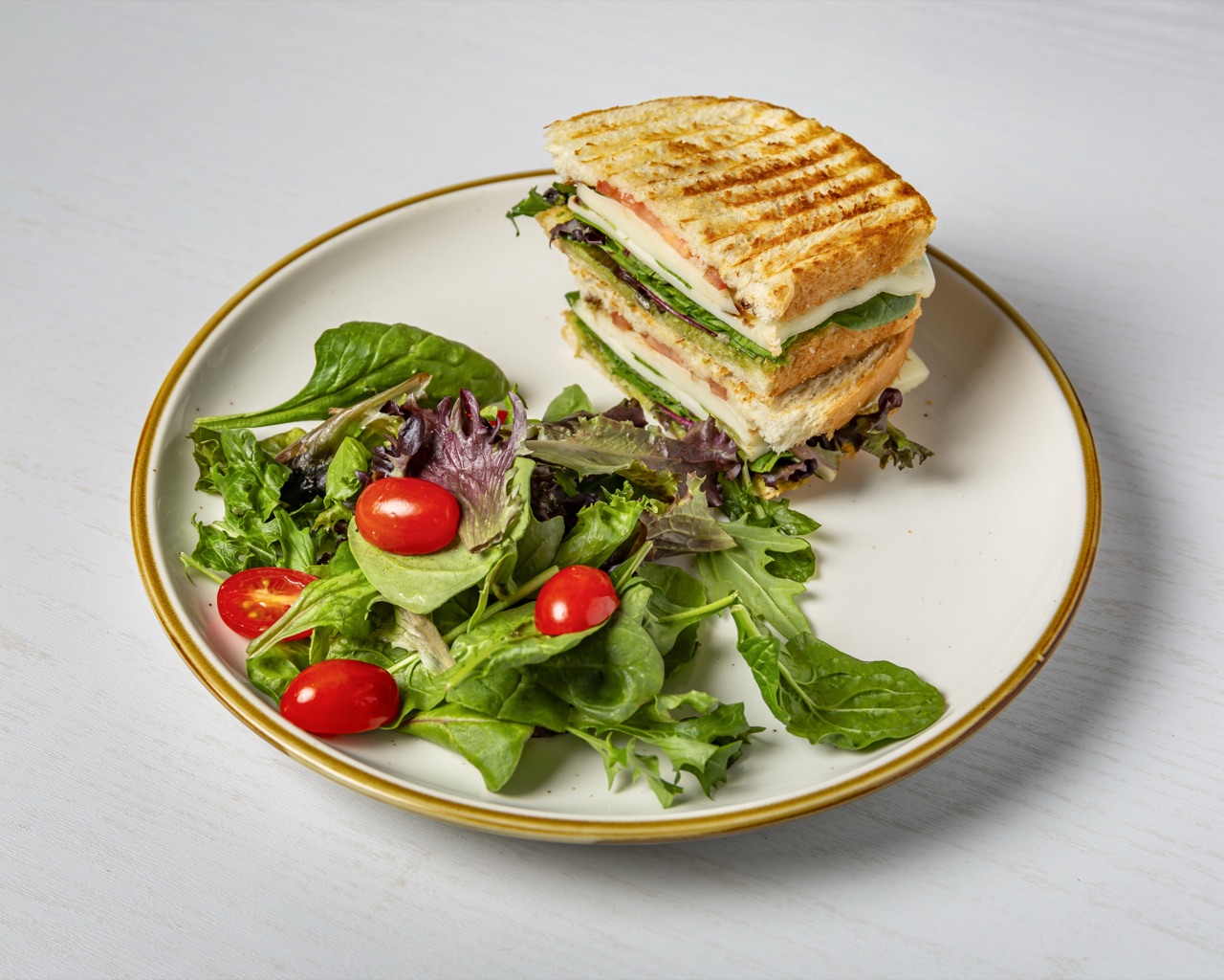 Caprese Panini at Pineapple Sol Cary NC