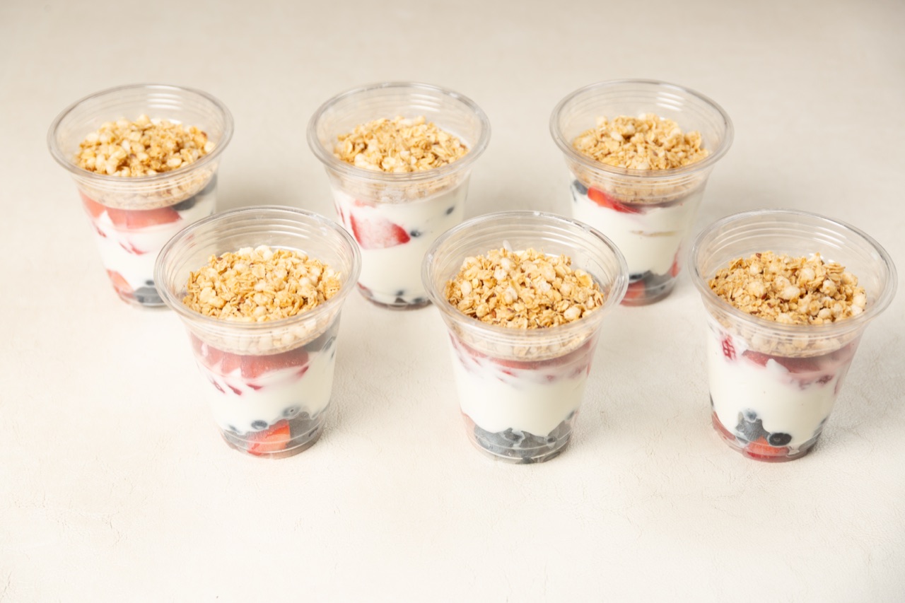 Yogurt Parfait Pack catering at Pineapple Sol Cary NC