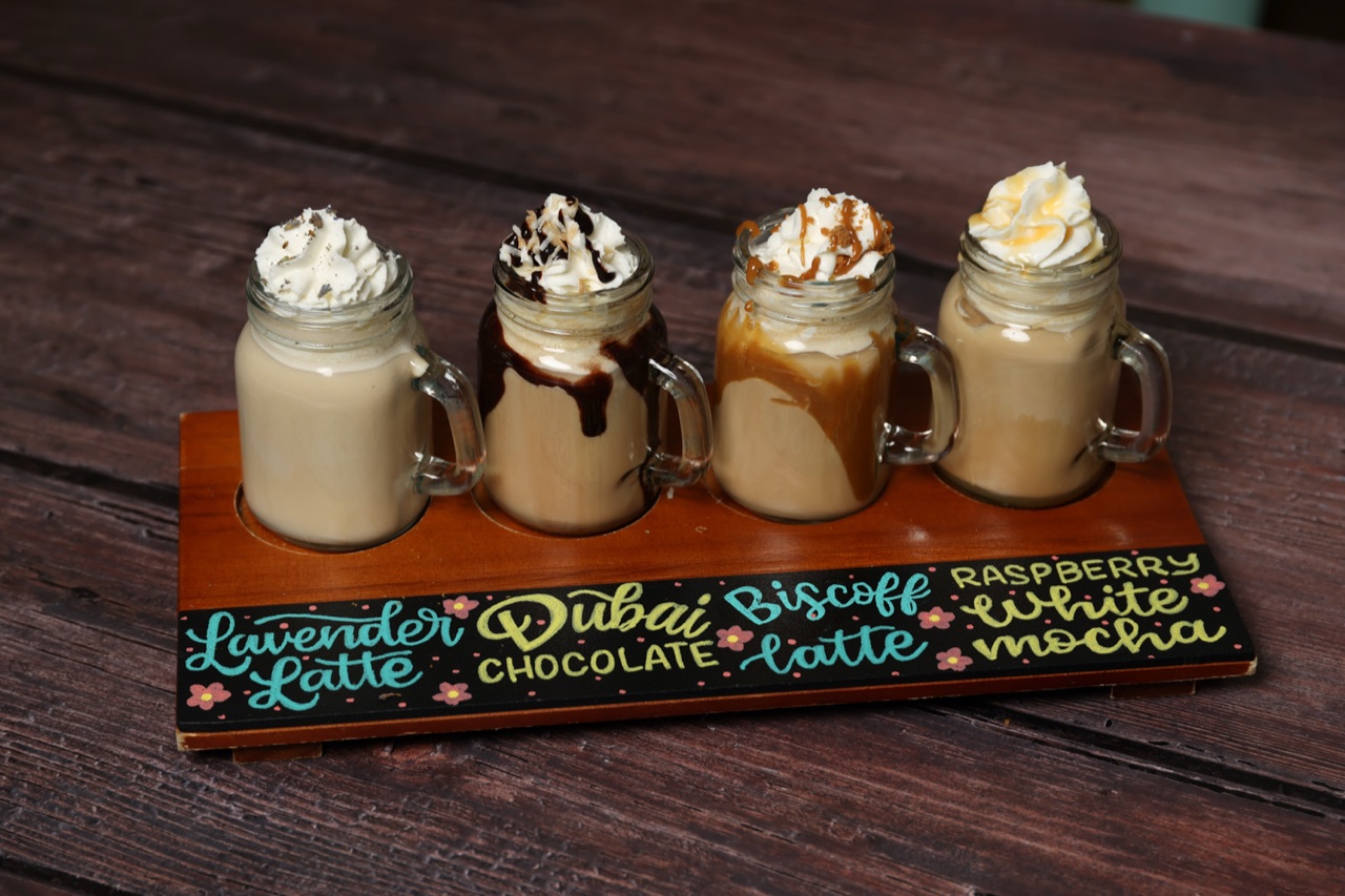Coffee Flight at Pineapple Sol Cary NC