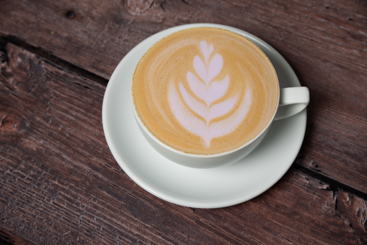 Raspberry White Mocha Latte at Pineapple Sol Cary NC